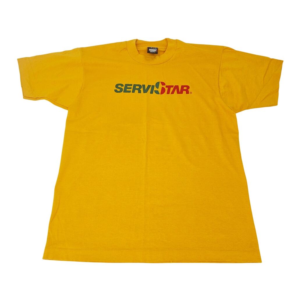 Vintage 90's single Stitch ServiStar hardware store Graphic Tee T-Shirt L 4268